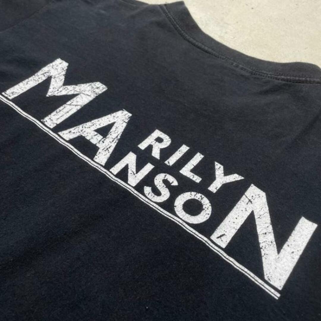 00年代 MARILYN MANSON マリリン・マンソン アーティスト バンドTシャツ バンT メンズM メンズのトップス(Tシャツ/カットソー(半袖/袖なし))の商品写真