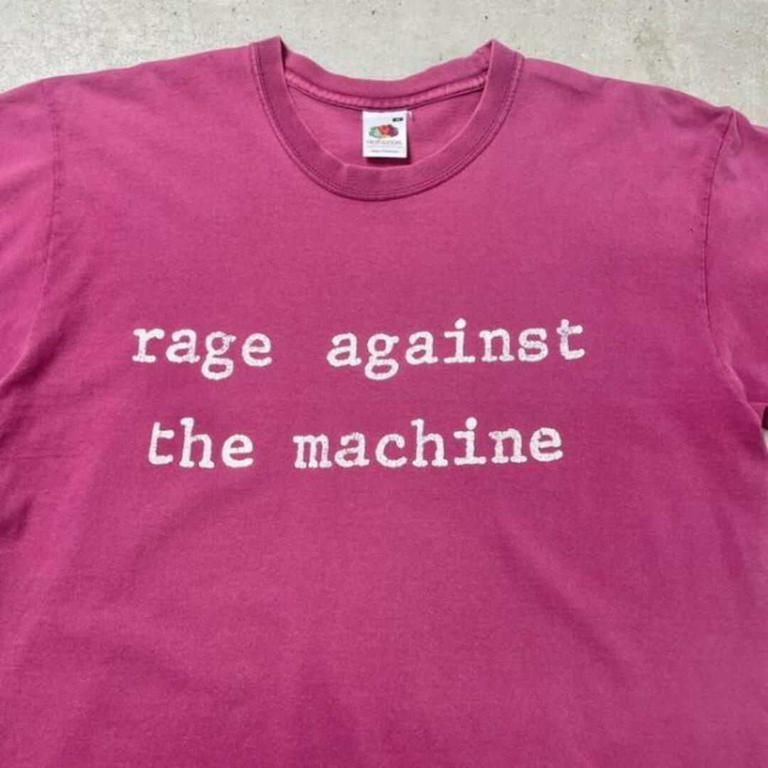 00年代 RAGE AGAINST THE MACHINE レイジ・アゲインスト・ザ・マシン バンドTシャツ バンT メンズM-L相当 メンズのトップス(Tシャツ/カットソー(半袖/袖なし))の商品写真