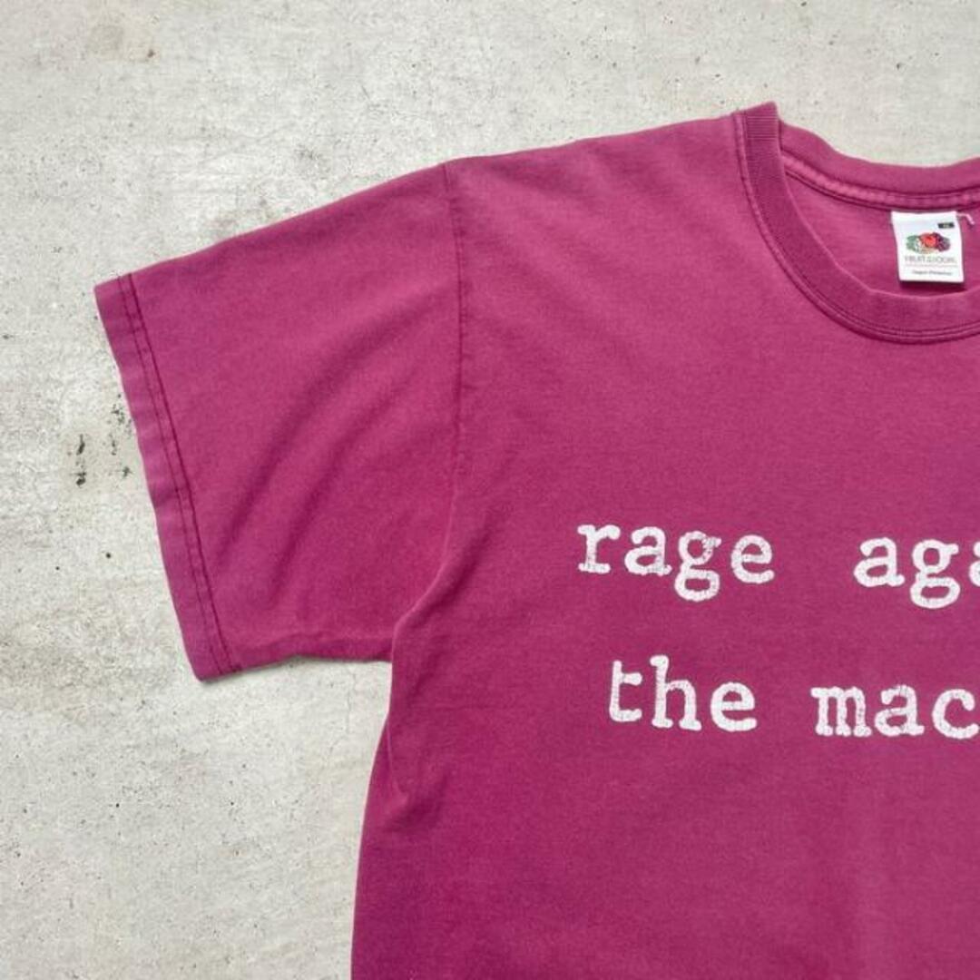 00年代 RAGE AGAINST THE MACHINE レイジ・アゲインスト・ザ・マシン バンドTシャツ バンT メンズM-L相当 メンズのトップス(Tシャツ/カットソー(半袖/袖なし))の商品写真