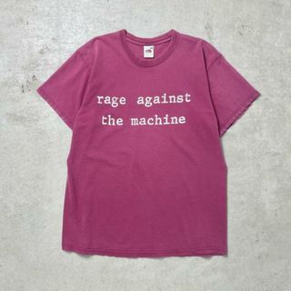 00年代 RAGE AGAINST THE MACHINE レイジ・アゲインスト・ザ・マシン バンドTシャツ バンT メンズM-L相当(Tシャツ/カットソー(半袖/袖なし))