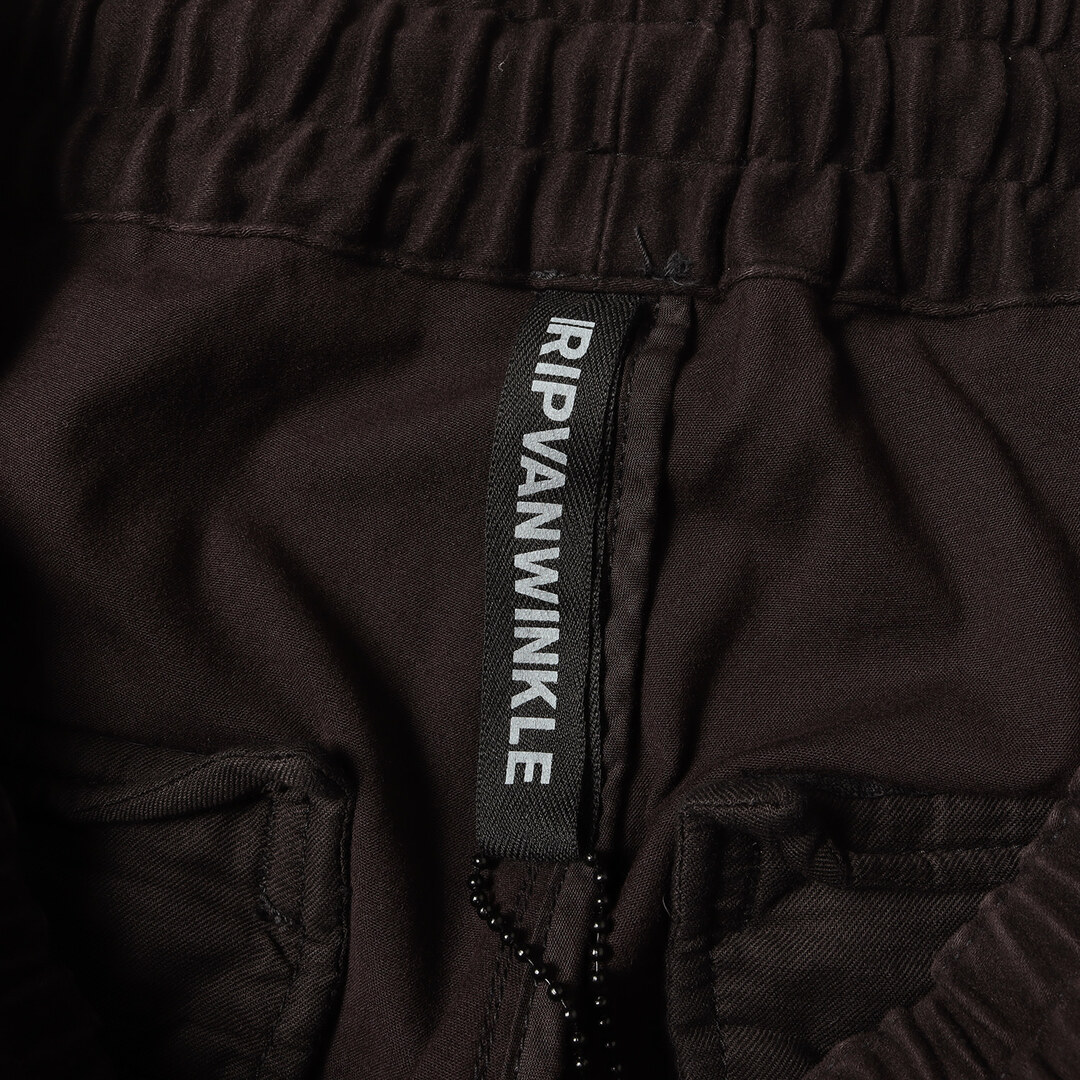 ripvanwinkle(リップヴァンウィンクル)のripvanwinkle リップヴァンウィンクル パンツ サイズ:M 22AW ドローストリング ストレッチ モールスキン モーターサイクル イージーパンツ MOTORCYCLE EASY インクブラック 黒 日本製 ボトムス ズボン【メンズ】【中古】 メンズのパンツ(サルエルパンツ)の商品写真