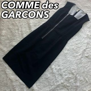 COMME des GARCONS - コムデギャルソン　ロングワンピース　ノースリーブ　ブラック　レディース　S