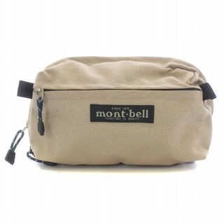 mont bell - モンベル ウエストポーチ ボディーバッグ ナイロン ロゴ ベージュ