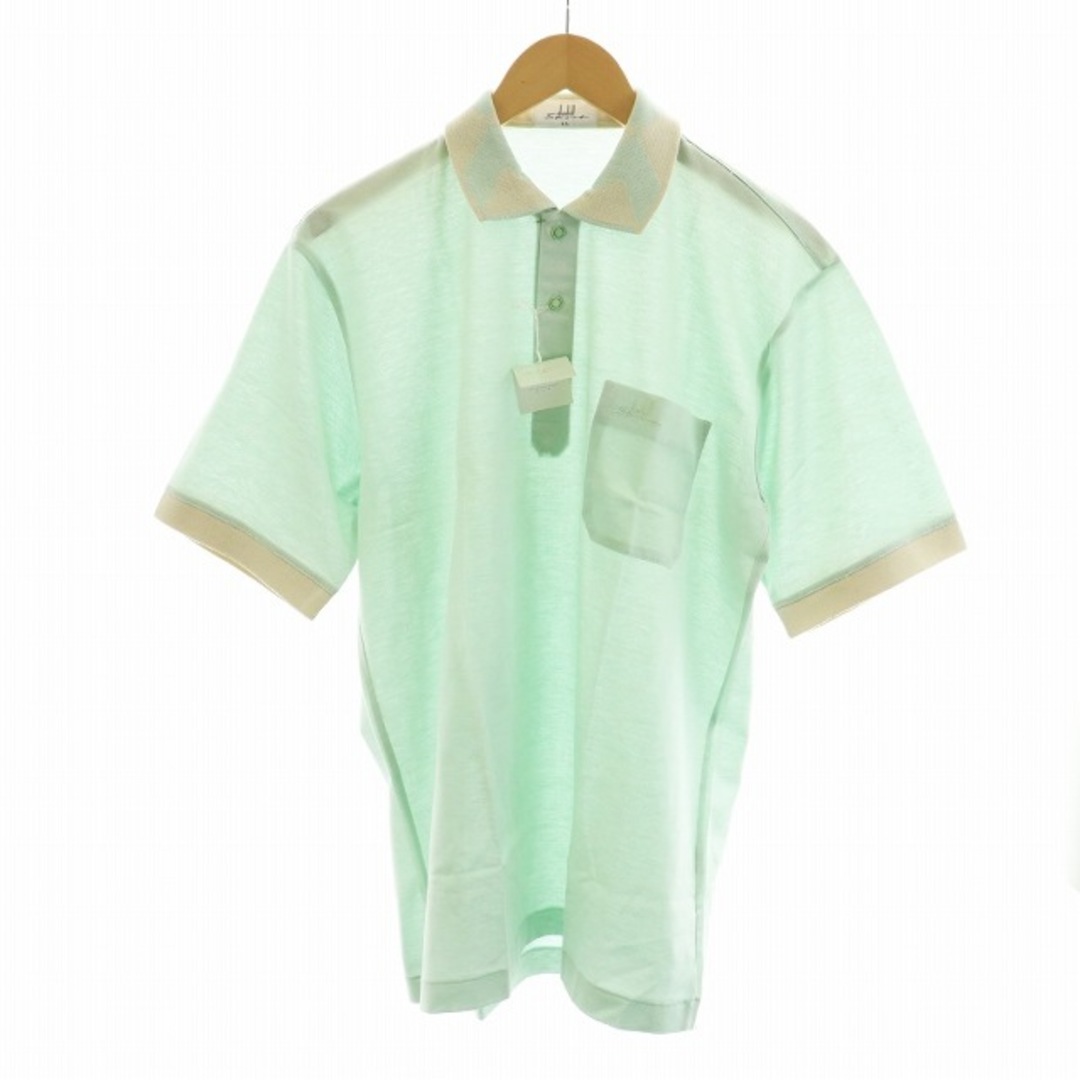 Dunhill(ダンヒル)のdunhill Sport ポロシャツ タグ付き 半袖 ロゴ刺繍 ハーフボタン メンズのトップス(ポロシャツ)の商品写真