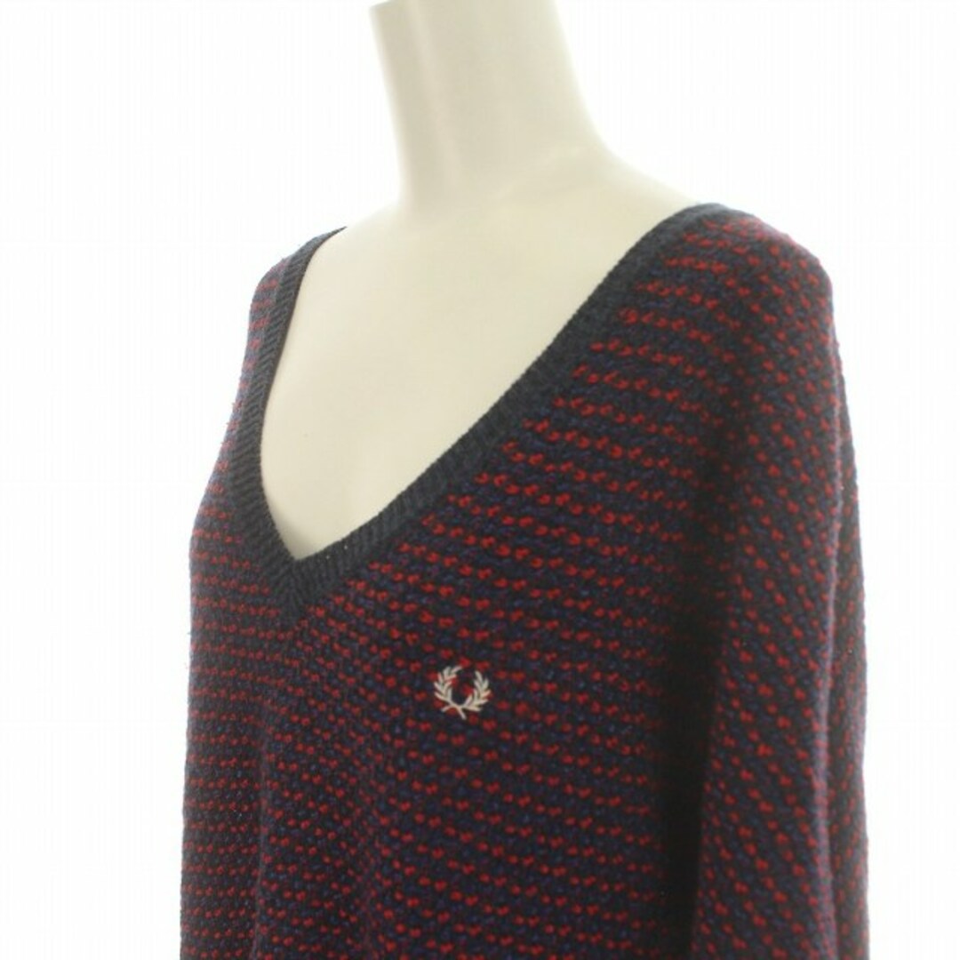 FRED PERRY(フレッドペリー)のフレッドペリー V NECK TEXTURED SWEATER ニット 10 レディースのトップス(ニット/セーター)の商品写真