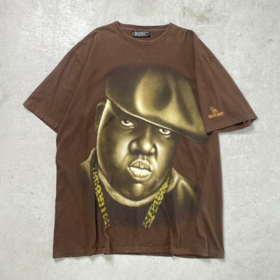 90年代 USA製 the notorious B.I.G. ノトーリアスB.I.G. ヒップホップ ラップT BROOKLYN MINT メンズ4~5XL相当 メンズのトップス(Tシャツ/カットソー(半袖/袖なし))の商品写真