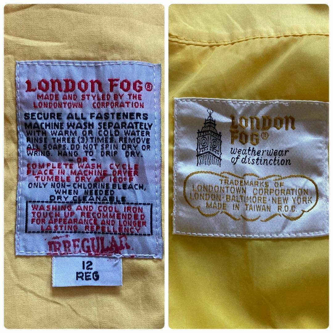 LONDONFOG(ロンドンフォグ)のIJ180 US古着ロンドンフォグフロントプリーツダブルジップ薄手ブルゾン一点物 レディースのジャケット/アウター(ブルゾン)の商品写真