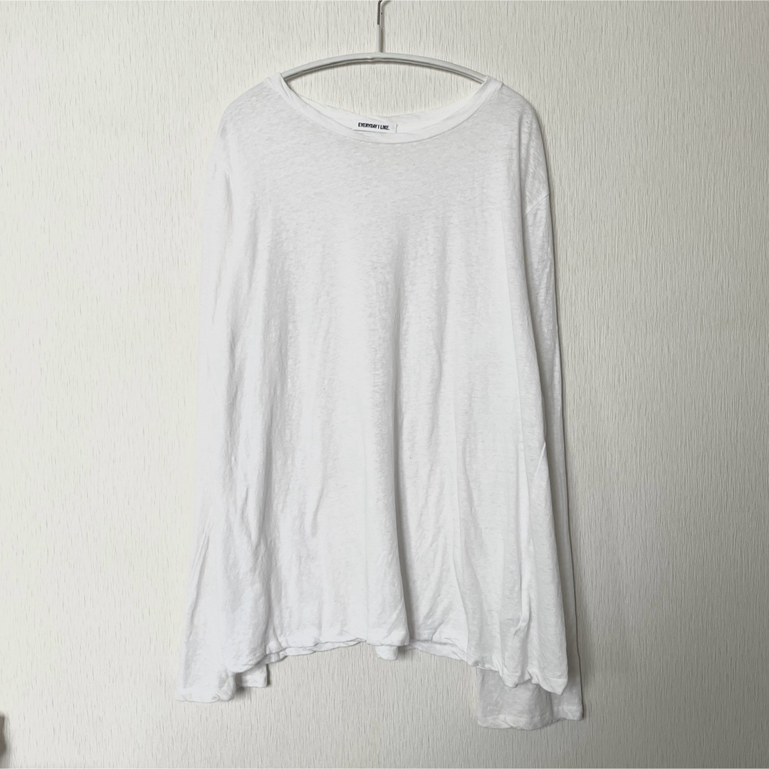 DEUXIEME CLASSE(ドゥーズィエムクラス)のドゥーズィエムクラス Recycle Cotton ロングスリーブ Tシャツ レディースのトップス(Tシャツ(長袖/七分))の商品写真