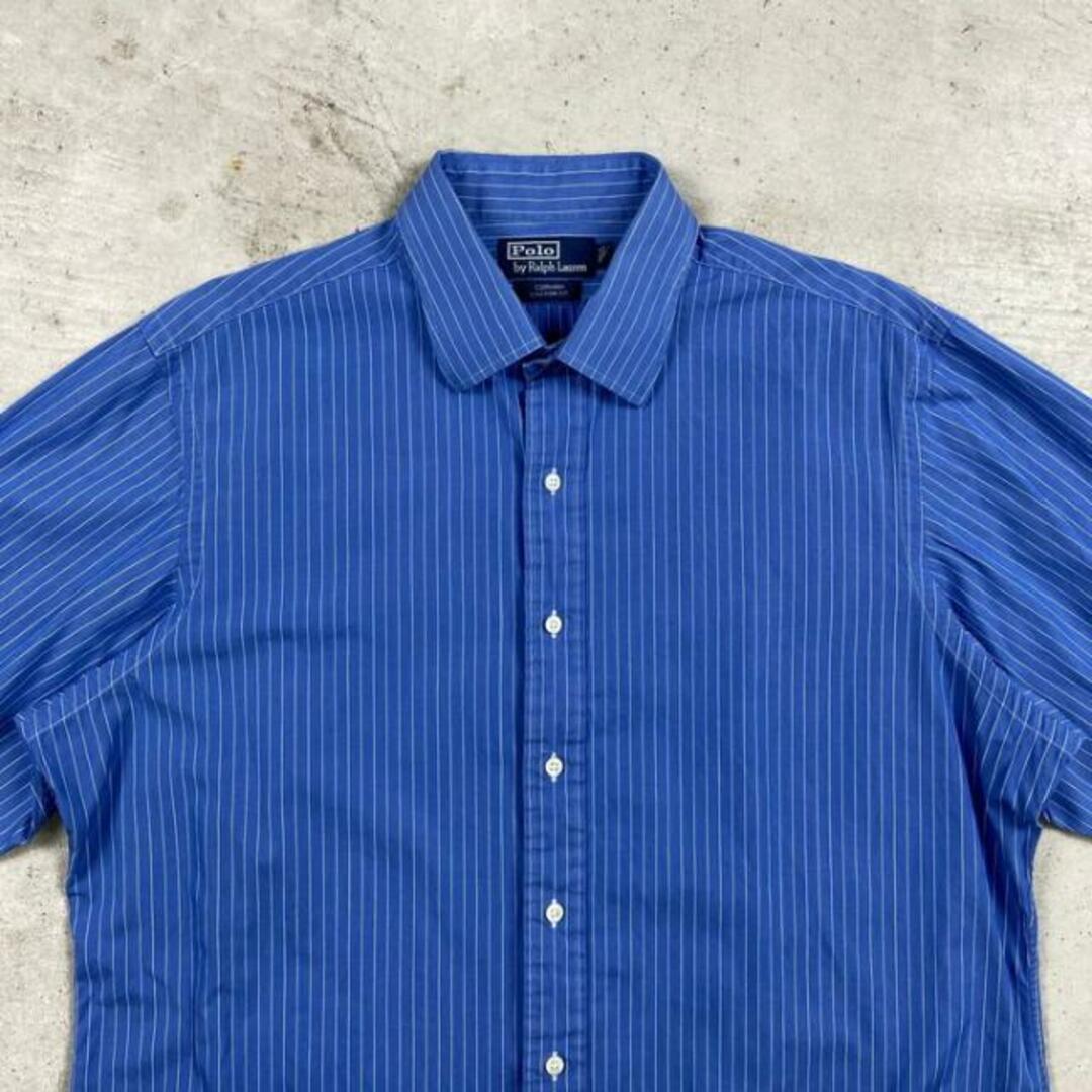 Ralph Lauren(ラルフローレン)の90年代 Polo by Ralph Lauren ポロバイラルフローレン CURHAM 長袖 ストライプシャツ メンズL相当 メンズのトップス(シャツ)の商品写真