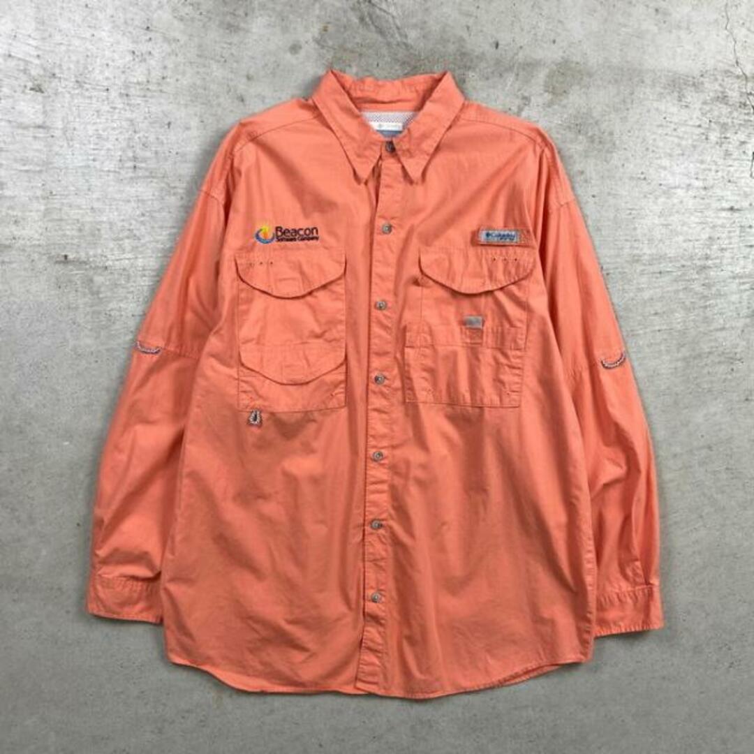 Columbia(コロンビア)のColumbia コロンビア PFG フィッシングシャツ 企業ロゴ刺繍 メンズL メンズのトップス(シャツ)の商品写真