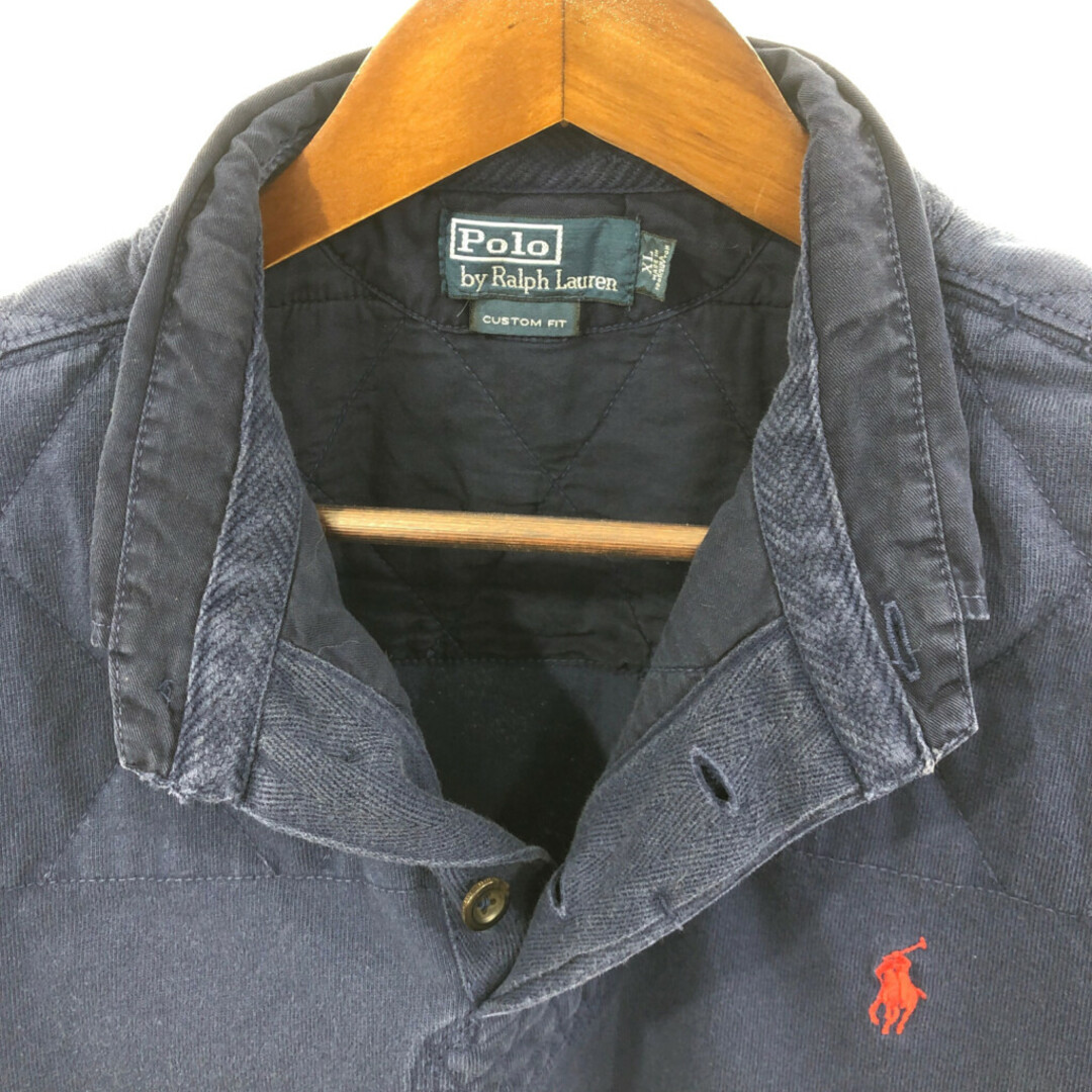 POLO RALPH LAUREN(ポロラルフローレン)のPolo by Ralph Lauren ポロ ラルフローレン ポロシャツ ワンポイント ネイビー (メンズ XL) 中古 古着 Q6561 メンズのトップス(ポロシャツ)の商品写真