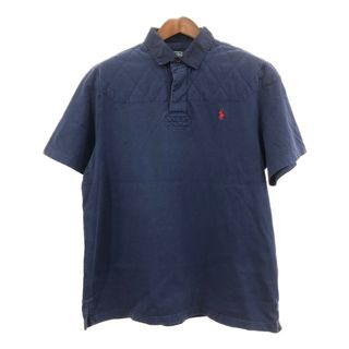 ポロラルフローレン(POLO RALPH LAUREN)のPolo by Ralph Lauren ポロ ラルフローレン ポロシャツ ワンポイント ネイビー (メンズ XL) 中古 古着 Q6561(ポロシャツ)