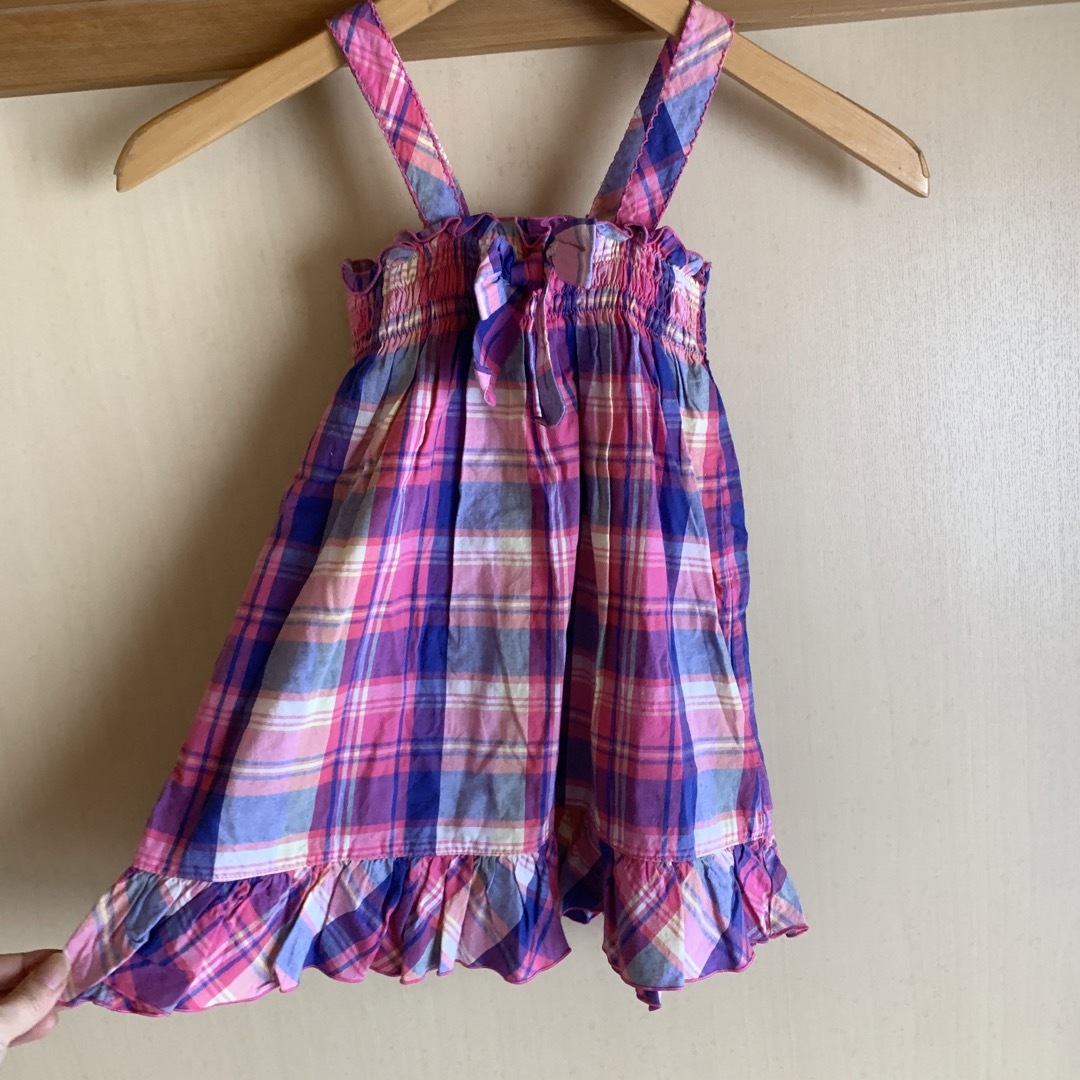 motherways(マザウェイズ)のマザウェイズ　ワンピース チェック柄 キッズ/ベビー/マタニティのキッズ服女の子用(90cm~)(ワンピース)の商品写真