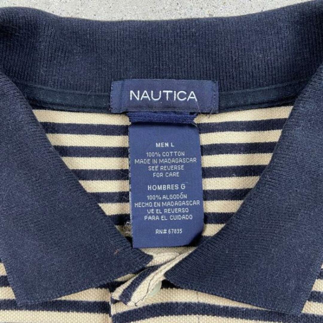 NAUTICA ノーティカ ボーダー ポロシャツ メンズL メンズのトップス(ポロシャツ)の商品写真