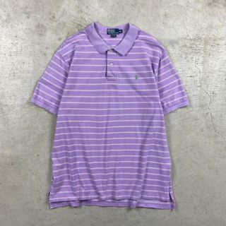 ラルフローレン(Ralph Lauren)の90年代 Polo by Ralph Lauren ポロバイラルフローレン 半袖 ボーダー ポロシャツ メンズXL相当(ポロシャツ)