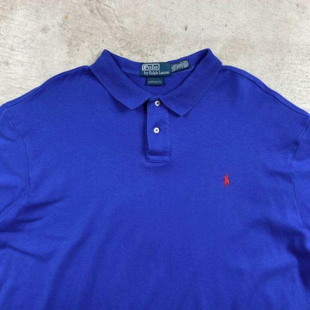 Ralph Lauren(ラルフローレン)の90年代 Polo by Ralph Lauren ポロバイラルフローレン 半袖 ポロシャツ CUSTOM FITメンズ2XL メンズのトップス(ポロシャツ)の商品写真