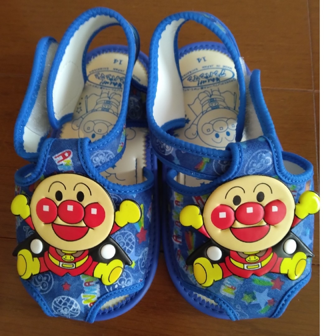 アンパンマン　サイズ14㎝　青色 キッズ/ベビー/マタニティのベビー靴/シューズ(~14cm)(サンダル)の商品写真