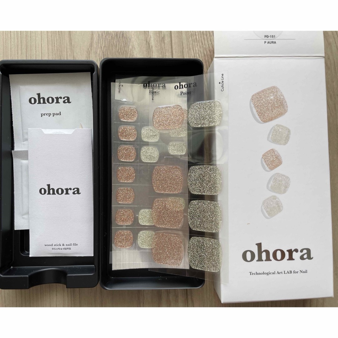 ohora(オホーラ)のohora オホーラ　ネイル　6点セット コスメ/美容のネイル(つけ爪/ネイルチップ)の商品写真