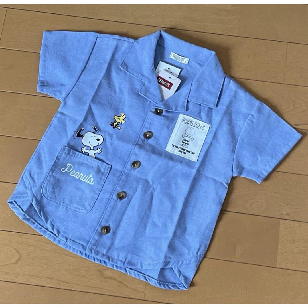 PEANUTS(ピーナッツ)の新品タグ付き　スヌーピー　シャツ　トップス　80 キッズ/ベビー/マタニティのベビー服(~85cm)(シャツ/カットソー)の商品写真