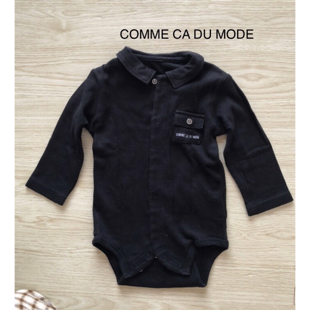 COMME CA DU MODE(コムサデモード)のCOMME CA DU MODE  ロンパース　カバーオール　ベビー　80cm キッズ/ベビー/マタニティのベビー服(~85cm)(カバーオール)の商品写真
