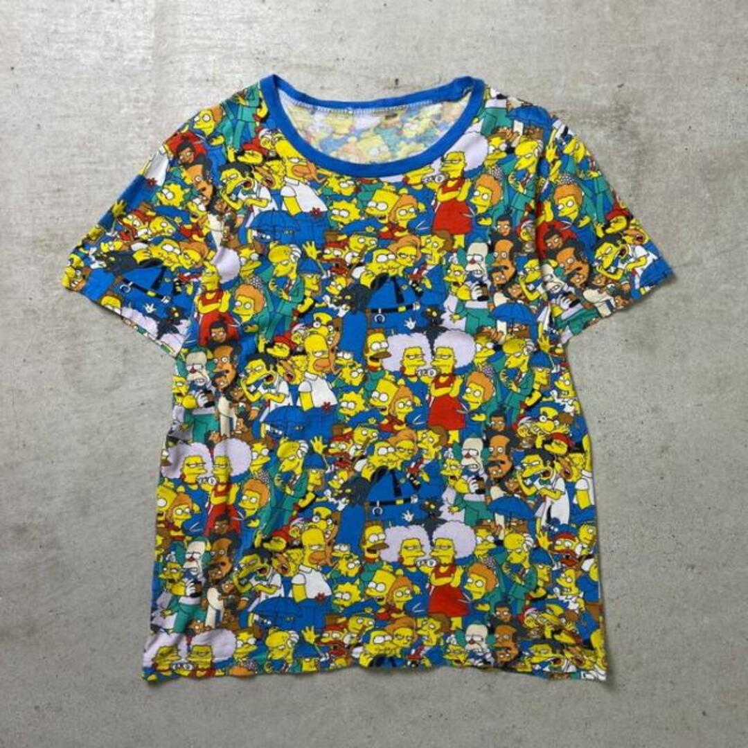 The Simpsons シンプソンズ 総柄 キャラクタープリントTシャツ メンズS相当 メンズのトップス(Tシャツ/カットソー(半袖/袖なし))の商品写真