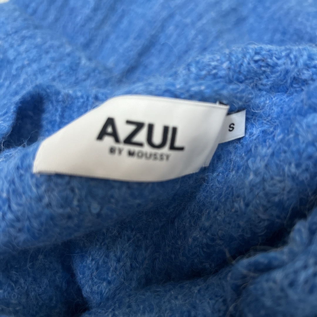 AZUL by moussy(アズールバイマウジー)のAZUL 青ニット レディースのトップス(ニット/セーター)の商品写真