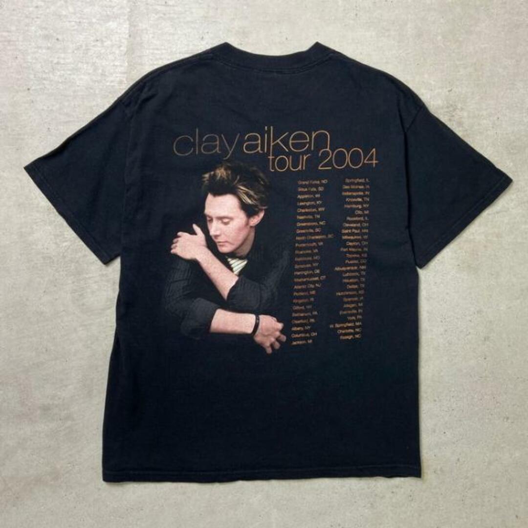 00年代 Clay Aiken クレイ・エイケン Tour 2004 プリントTシャツ メンズM メンズのトップス(Tシャツ/カットソー(半袖/袖なし))の商品写真