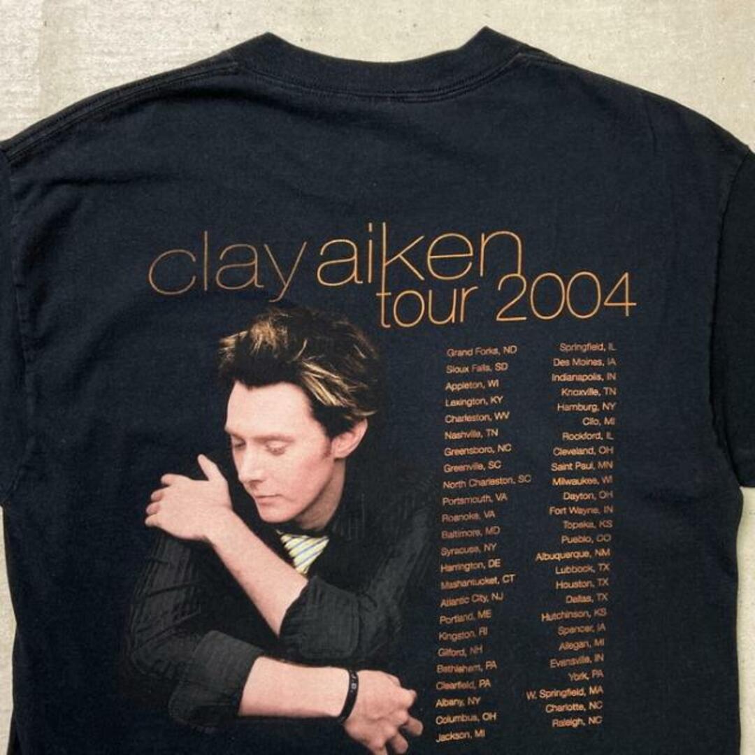 00年代 Clay Aiken クレイ・エイケン Tour 2004 プリントTシャツ メンズM メンズのトップス(Tシャツ/カットソー(半袖/袖なし))の商品写真