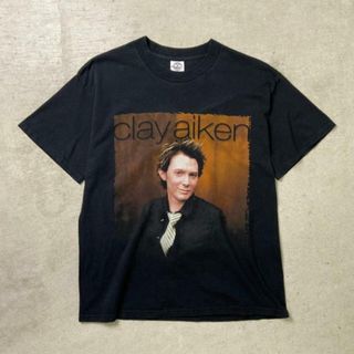 00年代 Clay Aiken クレイ・エイケン Tour 2004 プリントTシャツ メンズM(Tシャツ/カットソー(半袖/袖なし))