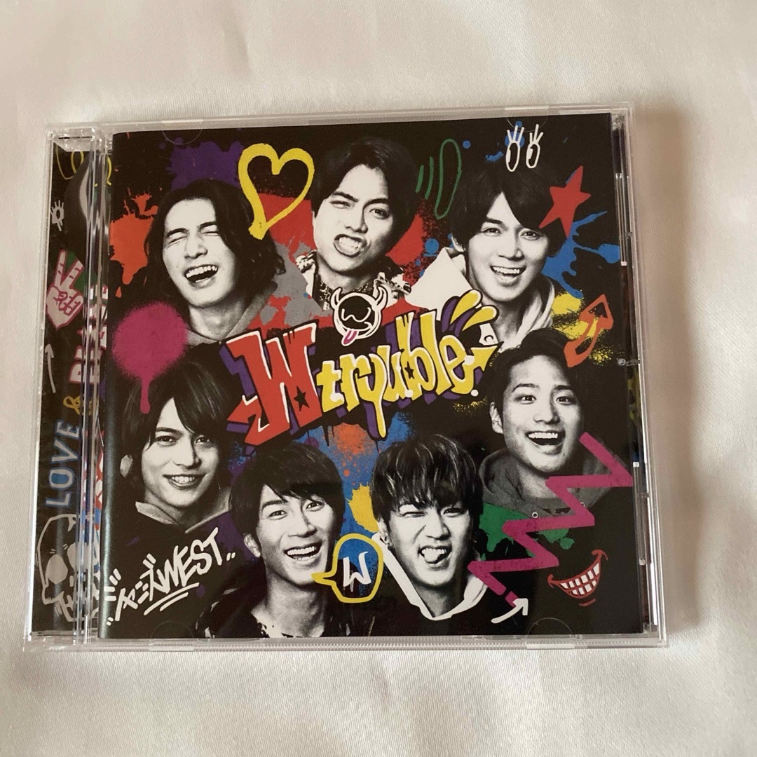 ジャニーズWEST(ジャニーズウエスト)のWtrouble 初回A初回B通常盤３形態セット　ジャニーズWEST WEST. エンタメ/ホビーのCD(ポップス/ロック(邦楽))の商品写真