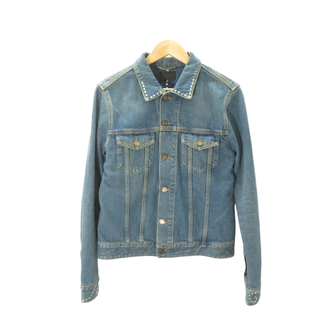 Saint Laurent(サンローラン)のSAINT LAURENT PARIS 15ss SPANGLE &STUDDS DENIM JACKET メンズのジャケット/アウター(Gジャン/デニムジャケット)の商品写真