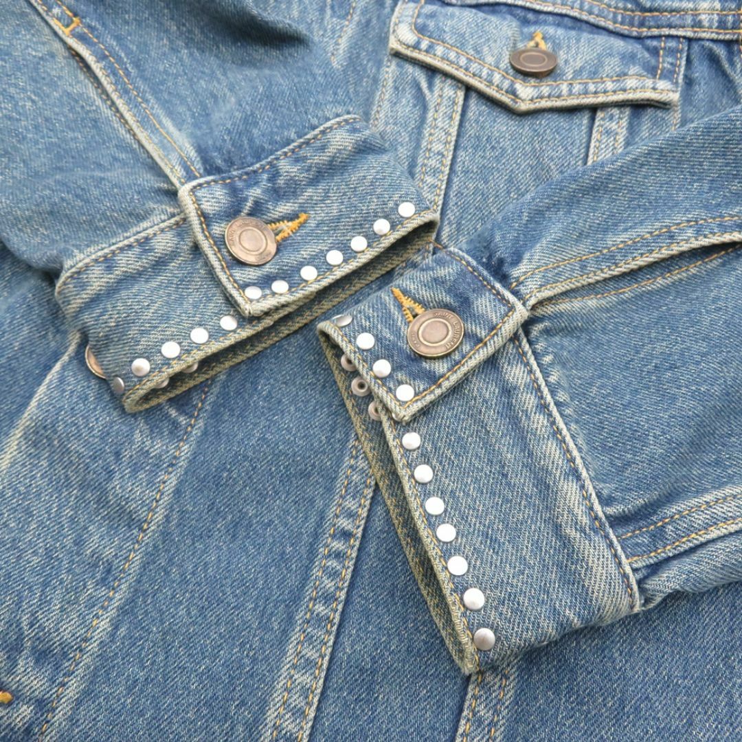 Saint Laurent(サンローラン)のSAINT LAURENT PARIS 15ss SPANGLE &STUDDS DENIM JACKET メンズのジャケット/アウター(Gジャン/デニムジャケット)の商品写真