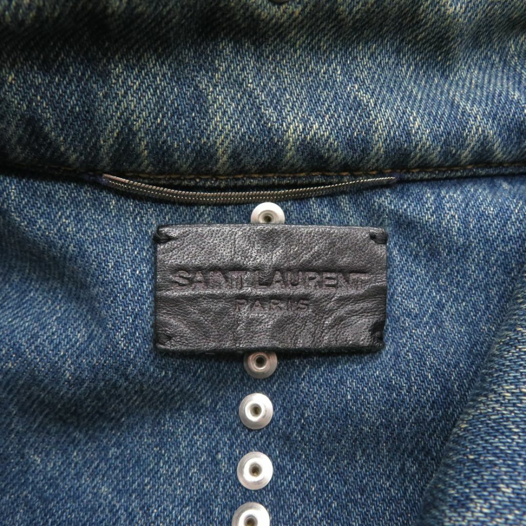 Saint Laurent(サンローラン)のSAINT LAURENT PARIS 15ss SPANGLE &STUDDS DENIM JACKET メンズのジャケット/アウター(Gジャン/デニムジャケット)の商品写真