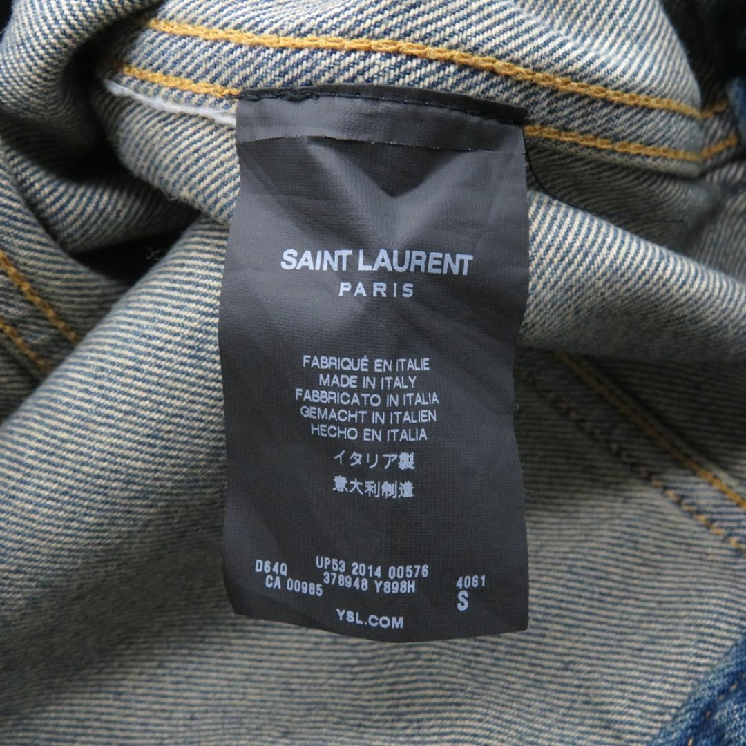 Saint Laurent(サンローラン)のSAINT LAURENT PARIS 15ss SPANGLE &STUDDS DENIM JACKET メンズのジャケット/アウター(Gジャン/デニムジャケット)の商品写真