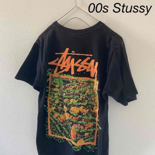 ステューシー(STUSSY)の00sStussyステューシー半袖tシャツメンズブラック黒ストリートsm(Tシャツ/カットソー(半袖/袖なし))