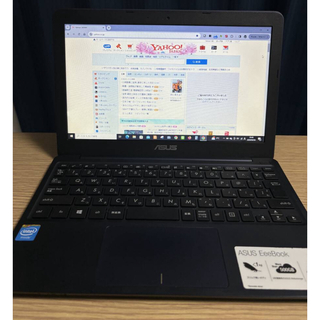 エイスース(ASUS)のASUS EeeBook X205TA ダークブルー 軽量コンパクト(ノートPC)