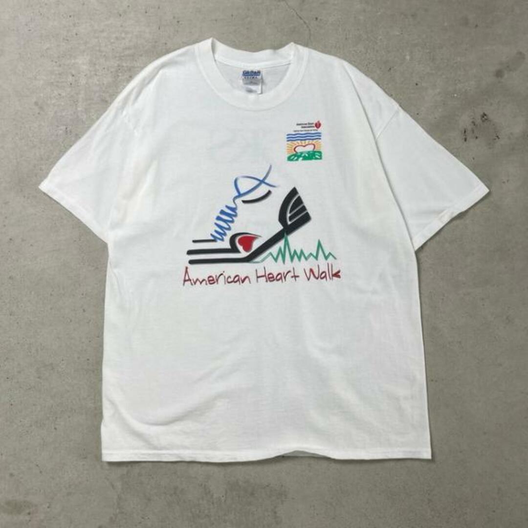 00年代 American Heart Walk プリントTシャツ 企業ロゴプリント メンズL相当 メンズのトップス(Tシャツ/カットソー(半袖/袖なし))の商品写真