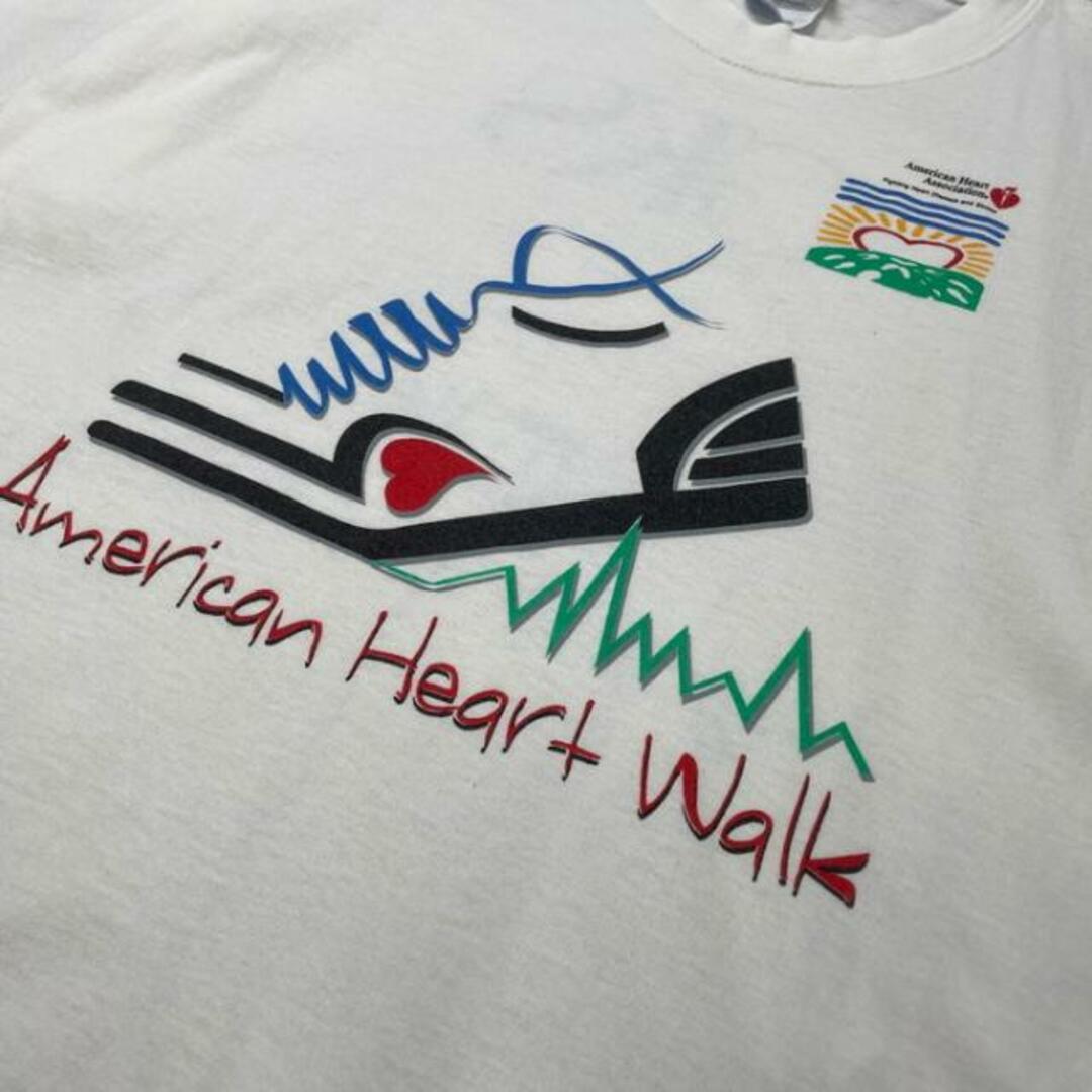 00年代 American Heart Walk プリントTシャツ 企業ロゴプリント メンズL相当 メンズのトップス(Tシャツ/カットソー(半袖/袖なし))の商品写真