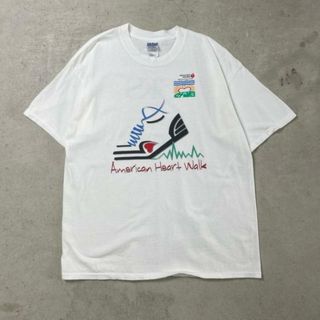 00年代 American Heart Walk プリントTシャツ 企業ロゴプリント メンズL相当(Tシャツ/カットソー(半袖/袖なし))