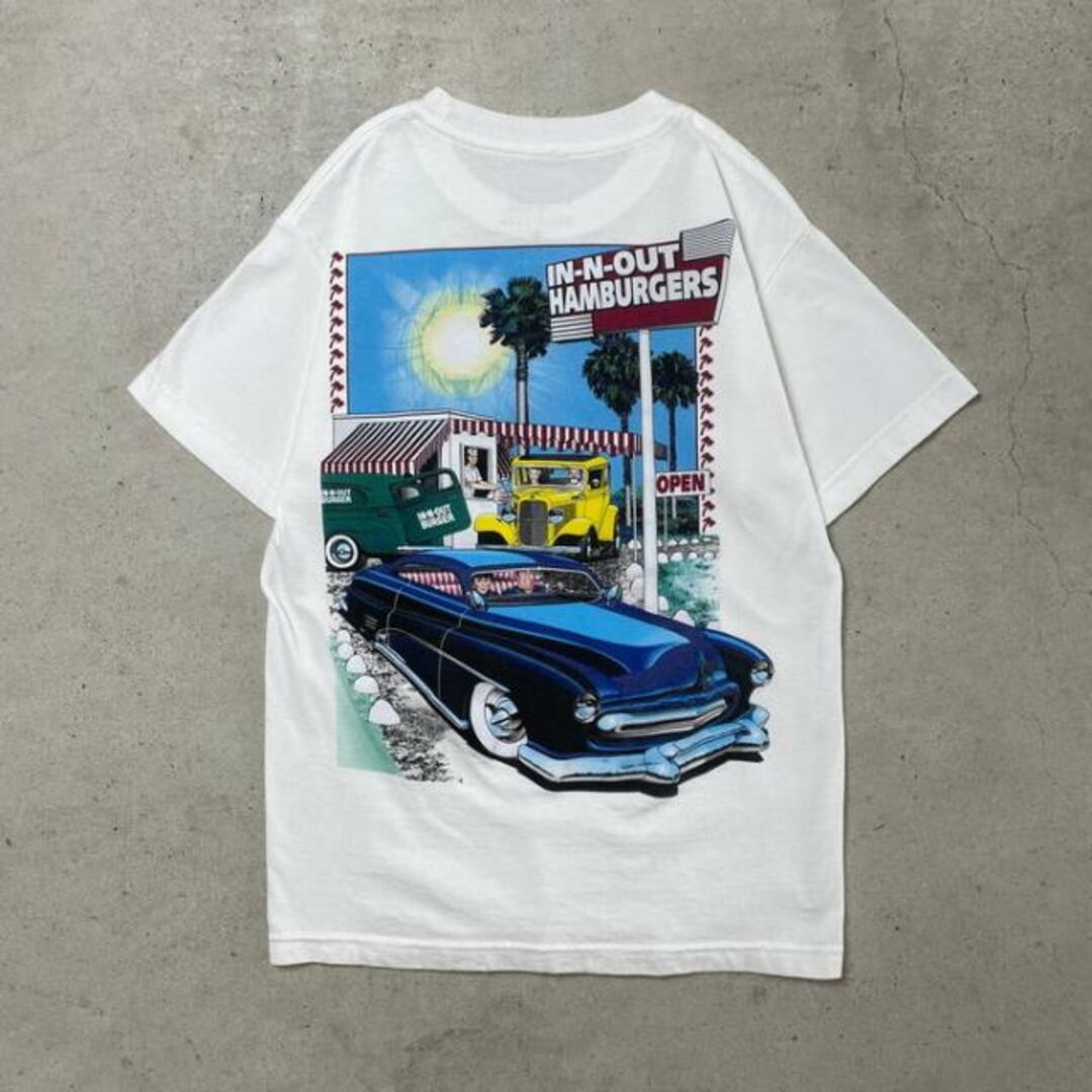 IN-N-OUT インアンドアウト ハンバーガー プリントTシャツ メンズS メンズのトップス(Tシャツ/カットソー(半袖/袖なし))の商品写真