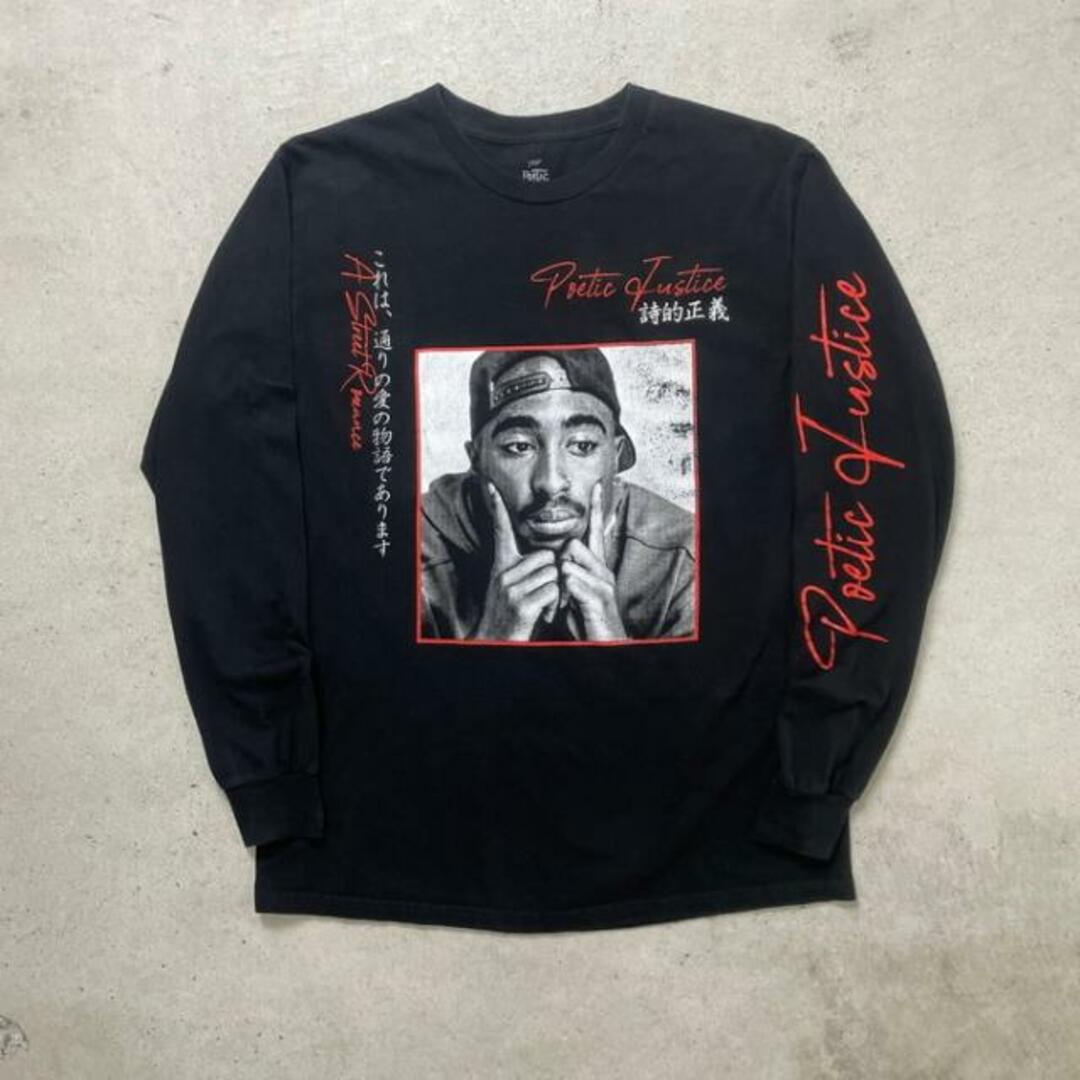 POETIC JUSTICE 2PAC ポエティックジャスティス 2パック ムービーロングTシャツ ロンT ラップT メンズS メンズのトップス(Tシャツ/カットソー(七分/長袖))の商品写真