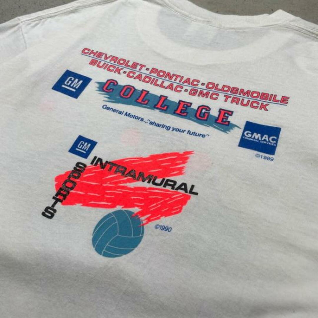 90年代 USA製 MESA COMMUNITY COLLEGE スポーツ 企業ロゴ 長袖Tシャツ ロンT メンズL メンズのトップス(Tシャツ/カットソー(七分/長袖))の商品写真