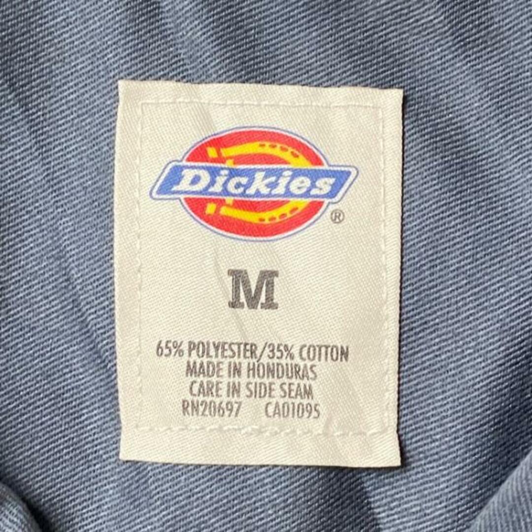 Dickies(ディッキーズ)のDEADSTOCK NOS Dickies ディッキーズ  ワークシャツ 半袖シャツ 企業ロゴ刺繍 メンズM メンズのトップス(シャツ)の商品写真