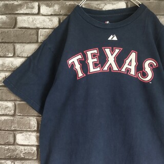 Majestic - MLBテキサスレンジャーズハミルトンtシャツTシャツマジェスティックチームtee
