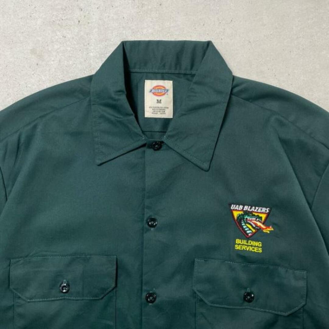 Dickies(ディッキーズ)のDEADSTOCK NOS Dickies ディッキーズ  ワークシャツ 半袖シャツ 企業ロゴ刺繍 メンズM メンズのトップス(シャツ)の商品写真