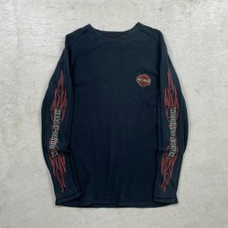 Harley-Davidson ハーレーダビッドソン サーマル ロングTシャツ ロンT メンズM(Tシャツ/カットソー(七分/長袖))