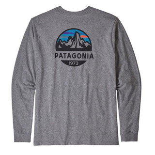 patagonia - patagonia ロンT L LONG-SLEEVED FITZ ROYグレー