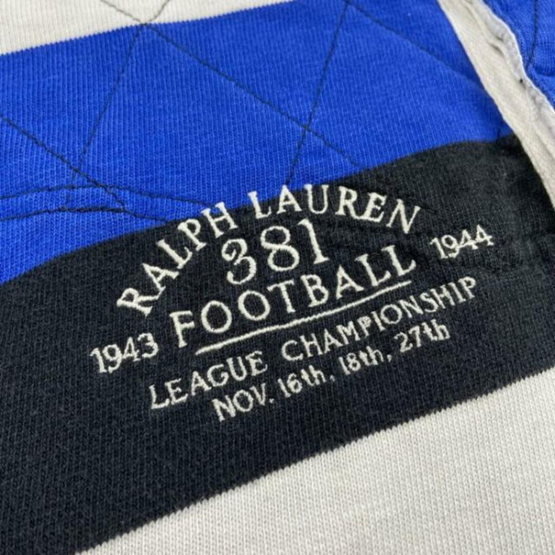 Ralph Lauren(ラルフローレン)のPolo by Ralph Lauren ポロバイラルフローレン 半袖ラガーシャツ ポロシャツ 刺繍 ボーダー メンズM メンズのトップス(ポロシャツ)の商品写真