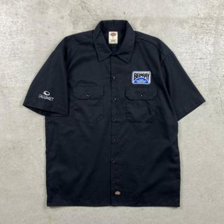 ディッキーズ(Dickies)のDickies ディッキーズ  ワークシャツ 半袖シャツ 企業ロゴ メンズL(シャツ)