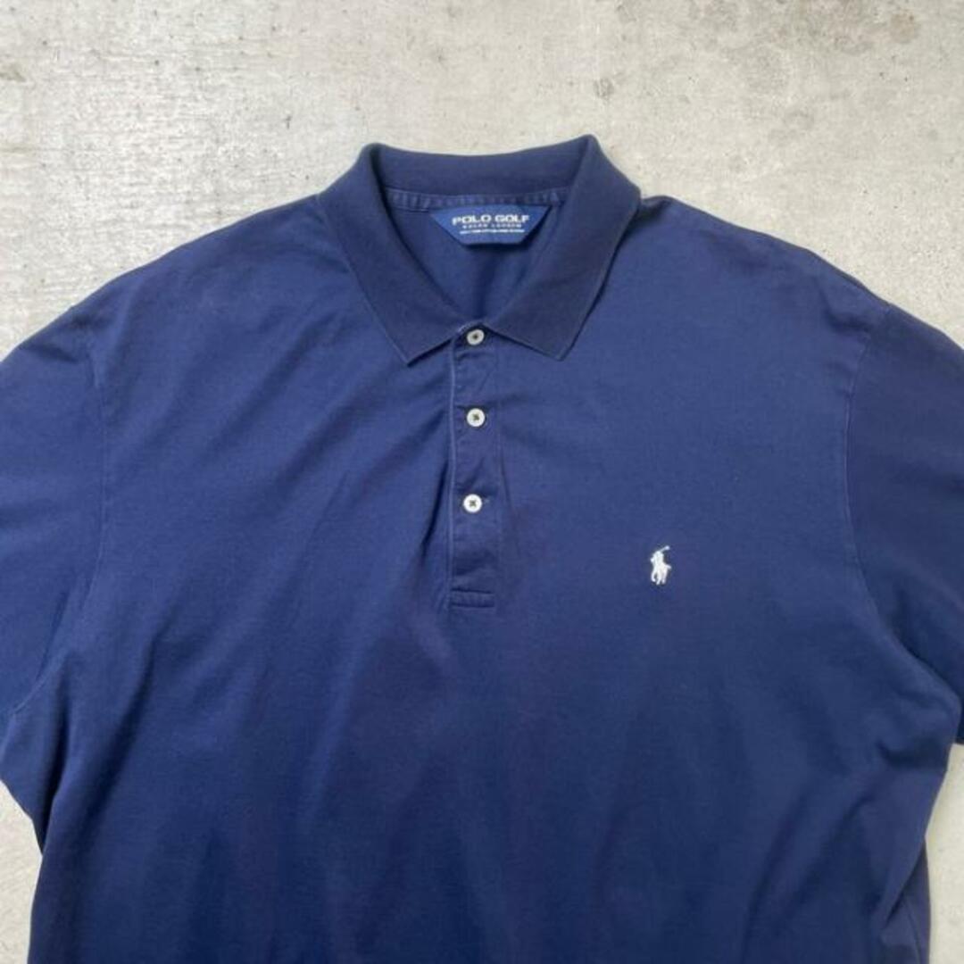 Ralph Lauren(ラルフローレン)の90年代 POLO GOLF Ralph Lauren ポロゴルフ ラルフローレン Tシャツ地 ポロシャツ メンズ2XL相当 メンズのトップス(ポロシャツ)の商品写真